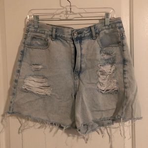 American Eagle High Rise Denim Shorts